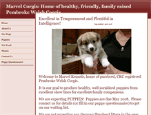 Tablet Screenshot of marvelkennels.ca